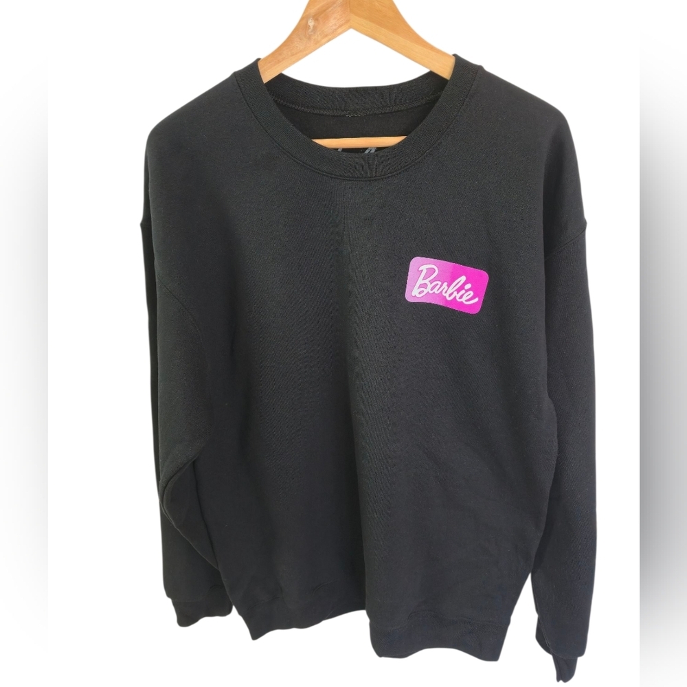 NWOT Barbie Graphic Dream Car Sweatshirt Black Size Large